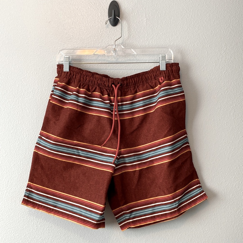3 for $10✨HP✨Eddie Bauer Stripe Printed 7 inch Swim Trunks Short Lined